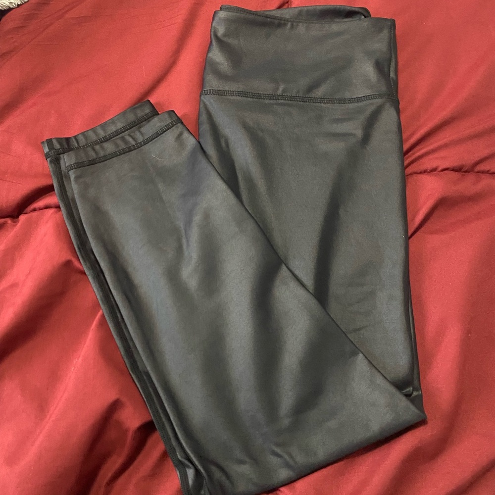 fake leather leggings